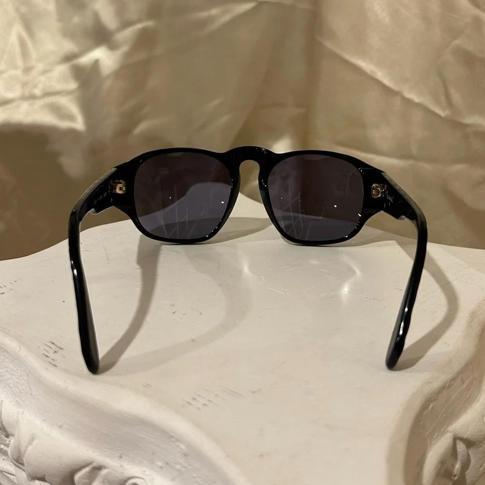 Chanel 0005 CC Quilted Vintage Sunglasses in Black Hue